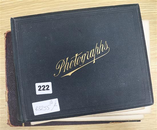 Two photograph albums mainly Victorian/Edwardian